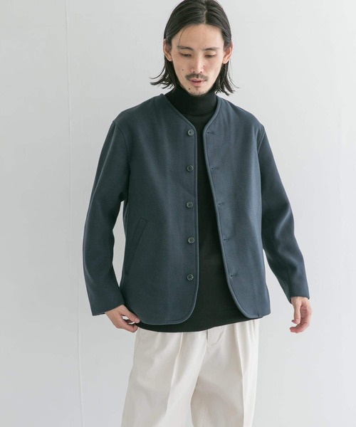 URBAN RESEARCH（アーバンリサーチ）の「『UR TECH』起毛ノーカラーブルゾン（ブルゾン・メンズ・ブラック/ブラウン系その他/ブルー系その他・LARGE/MEDIUM）」の21枚目の写真