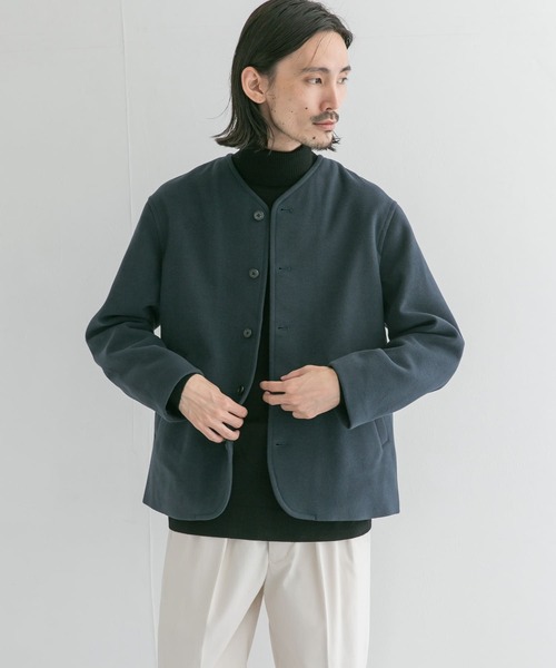 URBAN RESEARCH（アーバンリサーチ）の「『UR TECH』起毛ノーカラーブルゾン（ブルゾン・メンズ・ブラック/ブラウン系その他/ブルー系その他・LARGE/MEDIUM）」の11枚目の写真