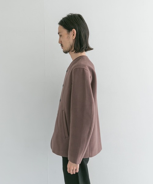 URBAN RESEARCH（アーバンリサーチ）の「『UR TECH』起毛ノーカラーブルゾン（ブルゾン・メンズ・ブラック/ブラウン系その他/ブルー系その他・LARGE/MEDIUM）」の5枚目の写真