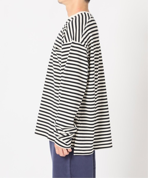 417 EDIFICE(フォーワンセブンエディフィス)の「【fosterr / フォスター】 BORDER LS TEE / ボーダー ロングスリーブ(Tシャツ/カットソー・メンズ・ブラック/ネイビー/ブルー・MEDIUM/LARGE)」の16枚目の写真