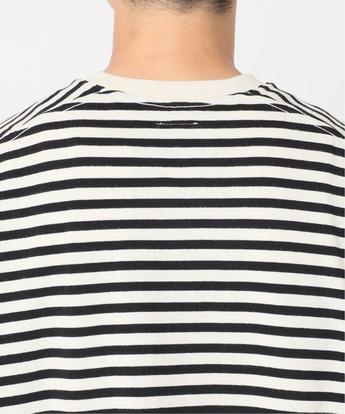 417 EDIFICE(フォーワンセブンエディフィス)の「【fosterr / フォスター】 BORDER LS TEE / ボーダー ロングスリーブ(Tシャツ/カットソー・メンズ・ブラック/ネイビー/ブルー・MEDIUM/LARGE)」の14枚目の写真