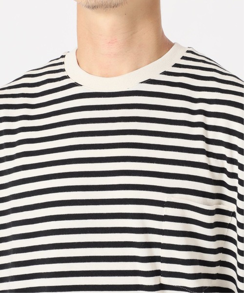417 EDIFICE(フォーワンセブンエディフィス)の「【fosterr / フォスター】 BORDER LS TEE / ボーダー ロングスリーブ(Tシャツ/カットソー・メンズ・ブラック/ネイビー/ブルー・MEDIUM/LARGE)」の12枚目の写真