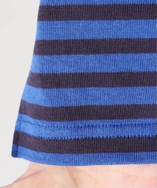 417 EDIFICE(フォーワンセブンエディフィス)の「【fosterr / フォスター】 BORDER LS TEE / ボーダー ロングスリーブ(Tシャツ/カットソー・メンズ・ブラック/ネイビー/ブルー・MEDIUM/LARGE)」の13枚目の写真