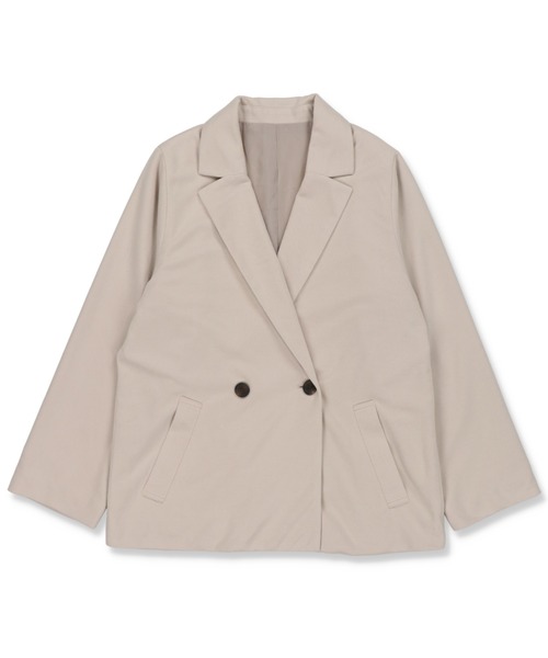SPINNS（スピンズ）の「【セットアップ対応商品】テーラード ダブル ジャケット（テーラードジャケット・レディース・ブラック/モカ/グレー系その他/ブラウン系その他/ナチュラル・ONESIZE）」の17枚目の写真