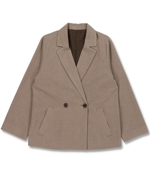 SPINNS（スピンズ）の「【セットアップ対応商品】テーラード ダブル ジャケット（テーラードジャケット・レディース・ブラック/モカ/グレー系その他/ブラウン系その他/ナチュラル・ONESIZE）」の19枚目の写真