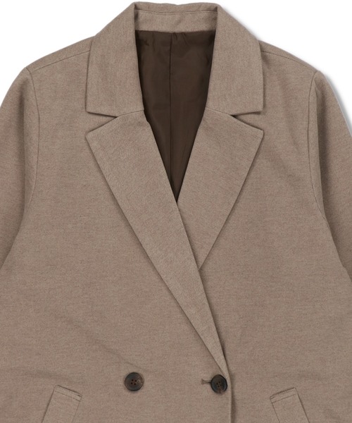 SPINNS（スピンズ）の「【セットアップ対応商品】テーラード ダブル ジャケット（テーラードジャケット・レディース・ブラック/モカ/グレー系その他/ブラウン系その他/ナチュラル・ONESIZE）」の21枚目の写真