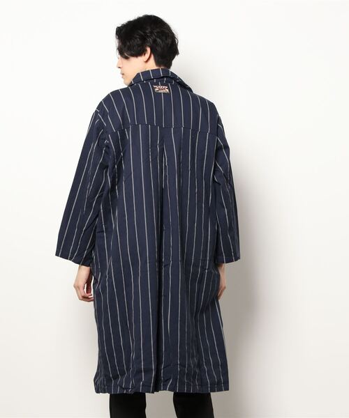 チャイハネ(チャイハネ)の「【チャイハネ】grn×Amina ストライプコットンツイルMEN'Sコート(その他アウター・メンズ・ブルー/ホワイト/カーキ・FREE)」の21枚目の写真