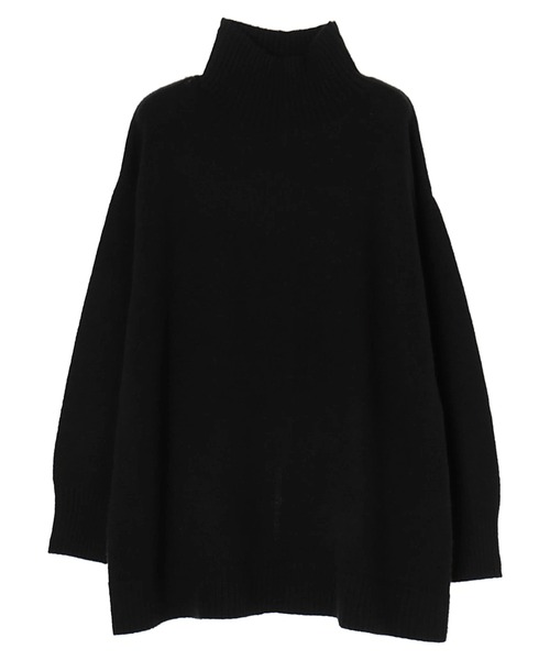 Green　Parks（グリーンパークス）の「モックネックニットプルオーバー＊（ニット/セーター・レディース・ベージュ/カーキ/ブラック・FREE）」の2枚目の写真