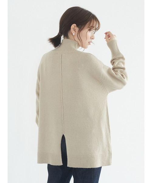 Green　Parks（グリーンパークス）の「モックネックニットプルオーバー＊（ニット/セーター・レディース・ベージュ/カーキ/ブラック・FREE）」の18枚目の写真