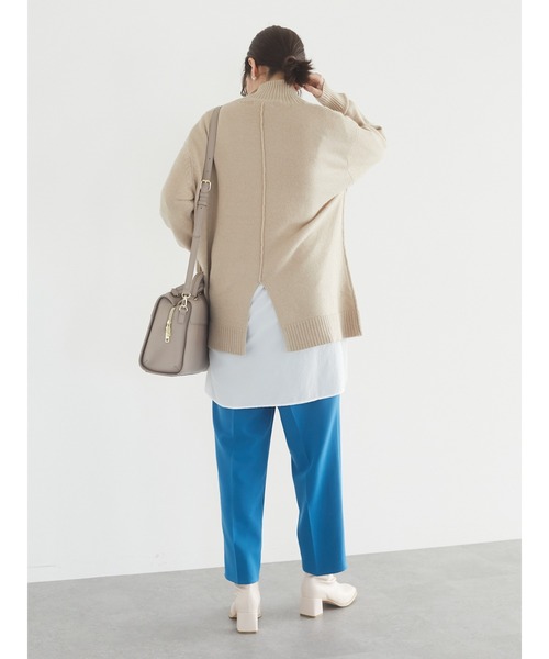 Green　Parks（グリーンパークス）の「モックネックニットプルオーバー＊（ニット/セーター・レディース・ベージュ/カーキ/ブラック・FREE）」の20枚目の写真