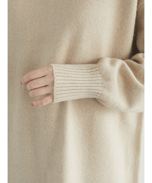Green　Parks（グリーンパークス）の「モックネックニットプルオーバー＊（ニット/セーター・レディース・ベージュ/カーキ/ブラック・FREE）」の15枚目の写真