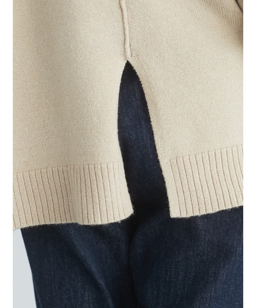 Green　Parks（グリーンパークス）の「モックネックニットプルオーバー＊（ニット/セーター・レディース・ベージュ/カーキ/ブラック・FREE）」の16枚目の写真