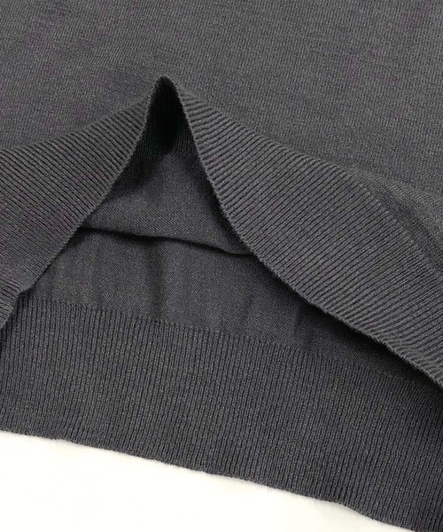 Beno（ビーノ）の「ミドルゲージ タートルネック ウォッシャブルソフトニット（ニット/セーター・メンズ・ブルーグリーン/ライトグレー/アッシュブラウン/グレイッシュベージュ/オフホワイト/チャコールグレー/ブラック・M/L）」の19枚目の写真