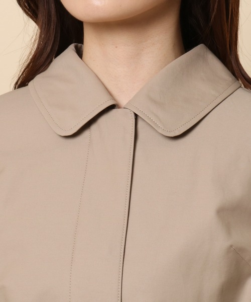 Rose Tiara（ローズティアラ）の「【撥水加工】ステッチ使いリボントレンチコート（テーラードジャケット・レディース・ブラック/ベージュ・42/38/46）」の9枚目の写真