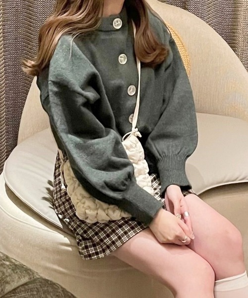 Heather(ヘザー)の「あいねねショートカーディガン 257756(カーディガン/ボレロ・レディース・グリーン/アイボリー/レッド・FREE)」の16枚目の写真