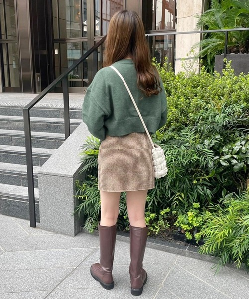 Heather(ヘザー)の「あいねねショートカーディガン 257756(カーディガン/ボレロ・レディース・グリーン/アイボリー/レッド・FREE)」の20枚目の写真