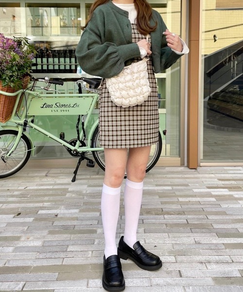 Heather(ヘザー)の「あいねねショートカーディガン 257756(カーディガン/ボレロ・レディース・グリーン/アイボリー/レッド・FREE)」の21枚目の写真
