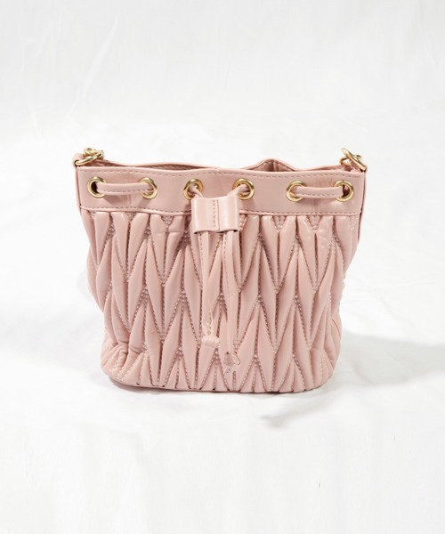 SAISON DE PAPILLON(セゾンドパピヨン)の「キルティングフェイクバケットバッグ(ハンドバッグ・レディース・ホワイト/ベージュ/ブラック/ピンク・フリー)」の20枚目の写真