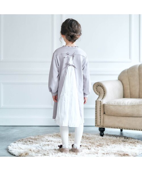 apres les cours（アプレレクール）の「リボンタイツ（タイツ/ストッキング・キッズ・ピンク/ブラック/アイボリー・100/120/90/110/140）」の7枚目の写真