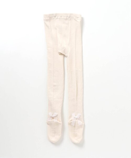 apres les cours（アプレレクール）の「リボンタイツ（タイツ/ストッキング・キッズ・ピンク/ブラック/アイボリー・100/120/90/110/140）」の16枚目の写真