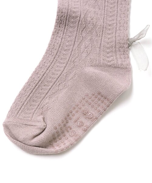 apres les cours（アプレレクール）の「リボンタイツ（タイツ/ストッキング・キッズ・ピンク/ブラック/アイボリー・100/120/90/110/140）」の22枚目の写真