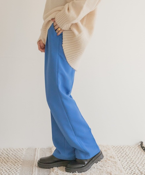 ITEMS URBANRESEARCH(アイテムズ アーバンリサーチ)の「センタープレスストレートパンツ(その他パンツ・レディース・ブルー/ピンク/ブラック・FREE)」の22枚目の写真