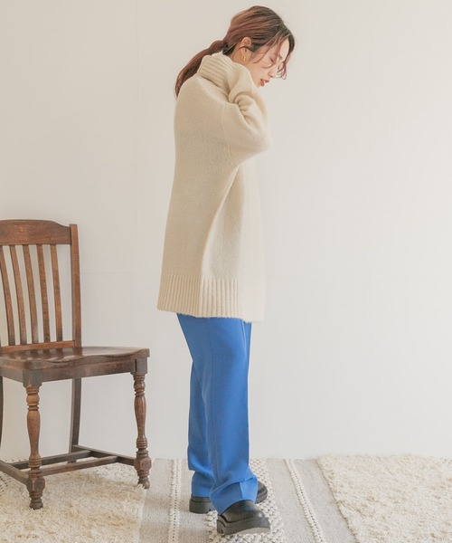 ITEMS URBANRESEARCH(アイテムズ アーバンリサーチ)の「センタープレスストレートパンツ(その他パンツ・レディース・ブルー/ピンク/ブラック・FREE)」の18枚目の写真