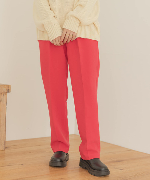 ITEMS URBANRESEARCH(アイテムズ アーバンリサーチ)の「センタープレスストレートパンツ(その他パンツ・レディース・ブルー/ピンク/ブラック・FREE)」の16枚目の写真