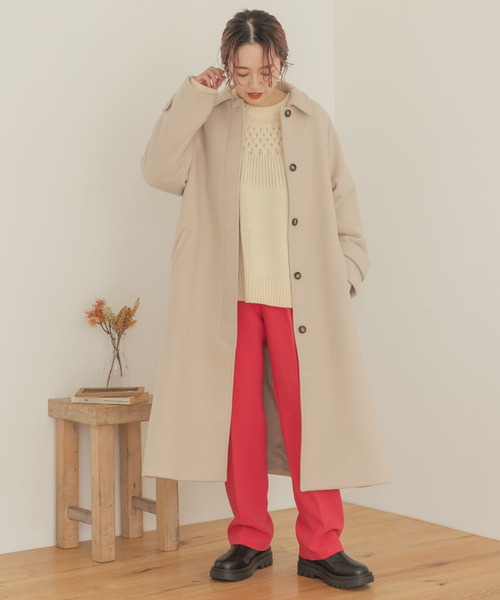 ITEMS URBANRESEARCH(アイテムズ アーバンリサーチ)の「センタープレスストレートパンツ(その他パンツ・レディース・ブルー/ピンク/ブラック・FREE)」の8枚目の写真