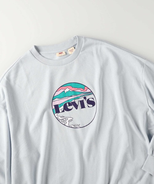 Levi's(リーバイス)の「【Levi's】サークルプリントスウェット(スウェット・レディース・ブルー・S/M)」の8枚目の写真