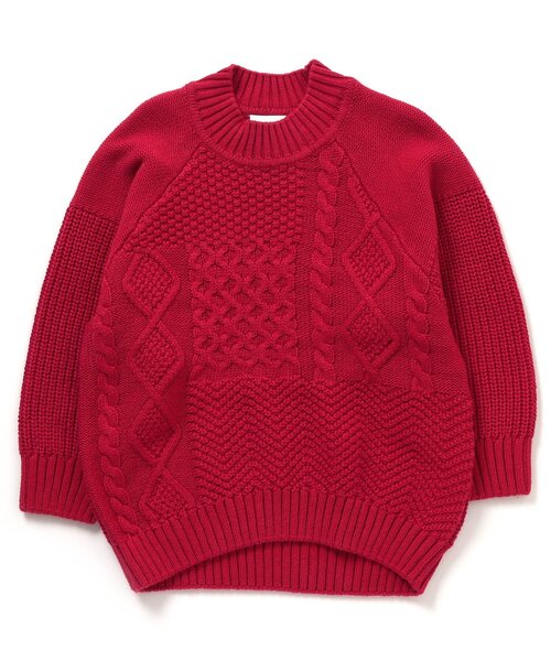 BREEZE（ブリーズ）の「ウォッシャブルニット（ニット/セーター・キッズ・イエロー/レッド/アイボリー/チャコール/ブルー/レインボー/グリーン・100/120/80/140/110/130/90）」の6枚目の写真