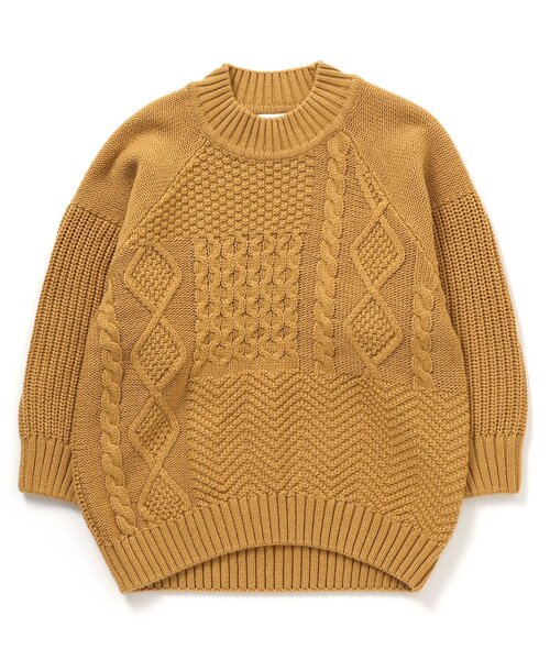 BREEZE（ブリーズ）の「ウォッシャブルニット（ニット/セーター・キッズ・イエロー/レッド/アイボリー/チャコール/ブルー/レインボー/グリーン・100/120/80/140/110/130/90）」の5枚目の写真