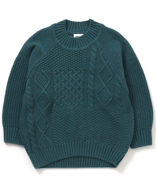 BREEZE（ブリーズ）の「ウォッシャブルニット（ニット/セーター・キッズ・イエロー/レッド/アイボリー/チャコール/ブルー/レインボー/グリーン・100/120/80/140/110/130/90）」の4枚目の写真