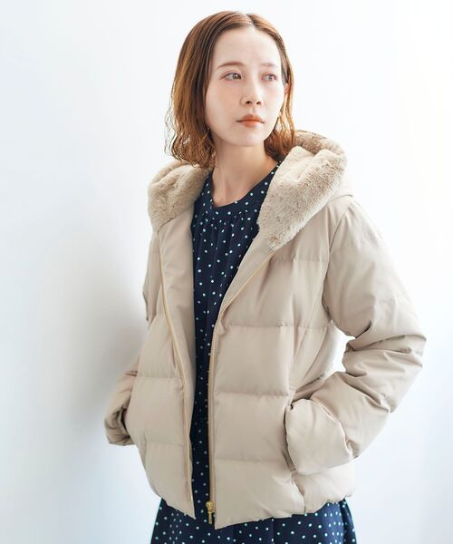 le.coeur blanc（ルクールブラン）の「ファーフードショートダウン
