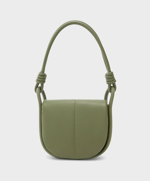 CHARLES & KEITH(チャールズ & キース)の「ルナ ノッティドハンドルショルダーバッグ / Luna Knotted Handle Shoulder Bag(ショルダーバッグ・レディース・ブラック/オリーブ/ブルー系その他4・M)」の3枚目の写真