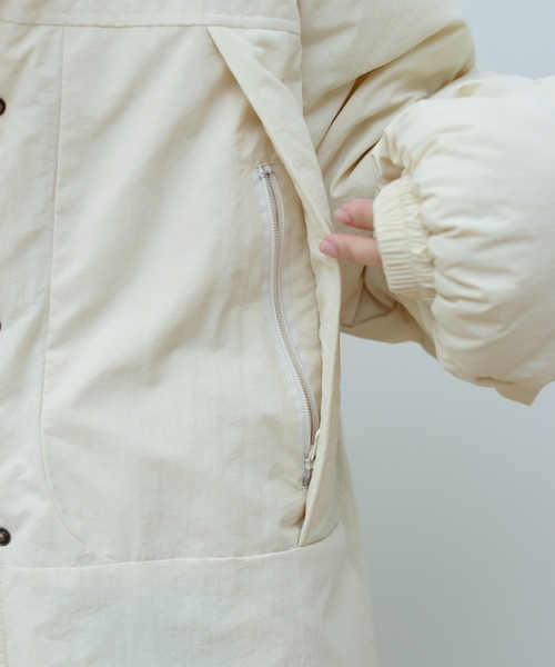 Birthday room（バースデイルーム）の「中綿ラグランミドル丈コート(撥水加工）（その他アウター・レディース・ホワイト/ブラック・FREE）」の21枚目の写真