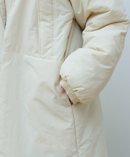 Birthday room（バースデイルーム）の「中綿ラグランミドル丈コート(撥水加工）（その他アウター・レディース・ホワイト/ブラック・FREE）」の13枚目の写真