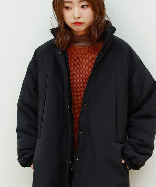 Birthday room（バースデイルーム）の「中綿ラグランミドル丈コート(撥水加工）（その他アウター・レディース・ホワイト/ブラック・FREE）」の14枚目の写真