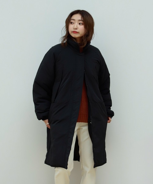 Birthday room（バースデイルーム）の「中綿ラグランミドル丈コート(撥水加工）（その他アウター・レディース・ホワイト/ブラック・FREE）」の10枚目の写真