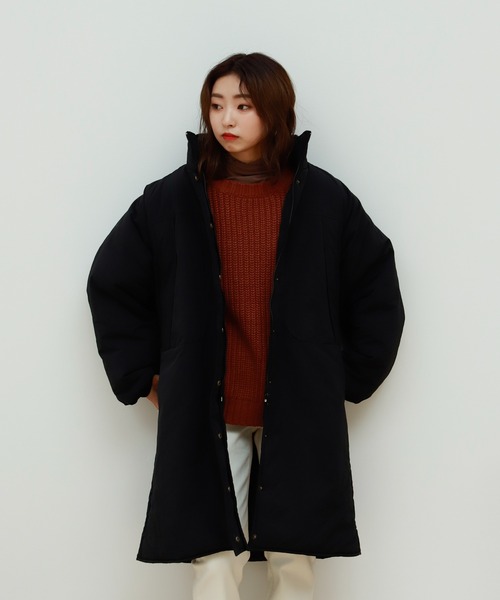 Birthday room（バースデイルーム）の「中綿ラグランミドル丈コート(撥水加工）（その他アウター・レディース・ホワイト/ブラック・FREE）」の19枚目の写真