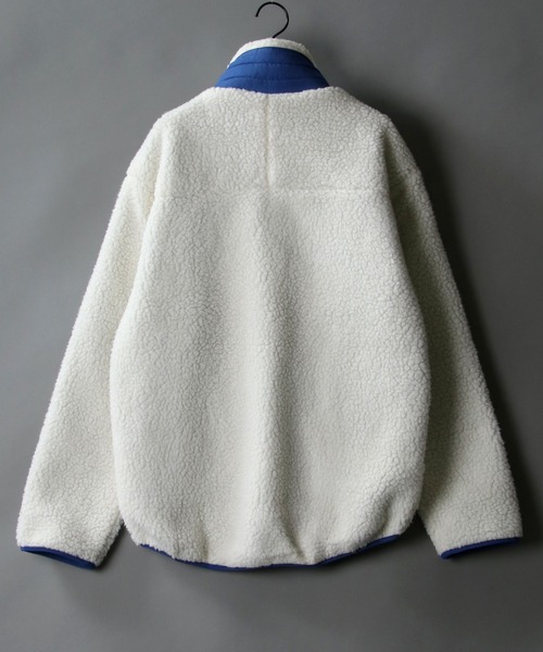 SITRY（シトリー）の「sheep boa Stand Jacket/シープボア スタンド ジャケット/ボア フリース ジャケット（ブルゾン・メンズ・オフホワイト/ブラック/ベージュ/タン・M/L/XL）」の10枚目の写真