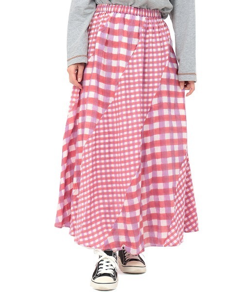 チチカカ(チチカカ)の「エコフレンドリーブロックプリントチェックスカート(スカート・レディース・その他1/その他2/その他3・FREE)」の6枚目の写真