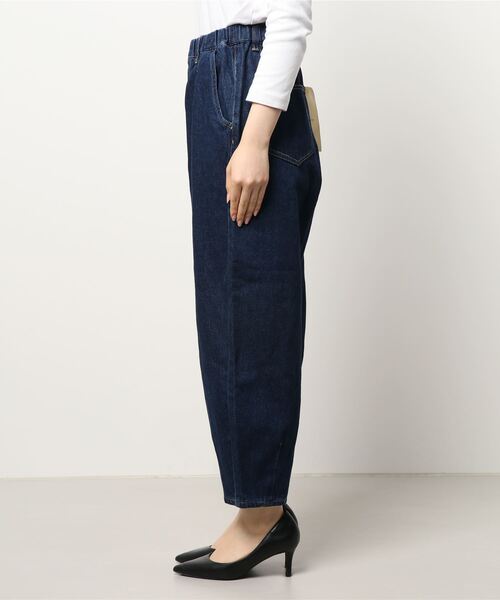 Samansa Mos2（サマンサ モスモス）の「デニムベーグルパンツ（デニムパンツ・レディース・ネイビー・ﾌﾘ-）」の2枚目の写真