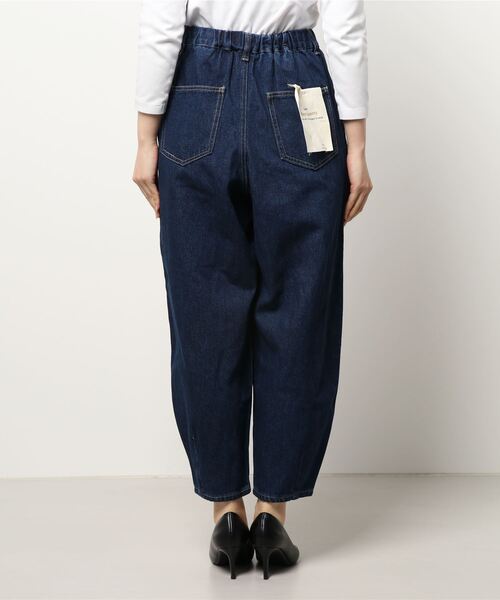 Samansa Mos2（サマンサ モスモス）の「デニムベーグルパンツ（デニムパンツ・レディース・ネイビー・ﾌﾘ-）」の3枚目の写真