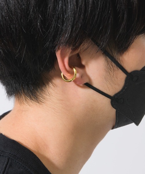 muku（ムク）の「金属アレルギー対応 ラウンドイヤリング/ ラウンドイヤーカフサージカルステンレス/316L（イヤリング・レディース・シルバー/ゴールド・FREE）」の18枚目の写真