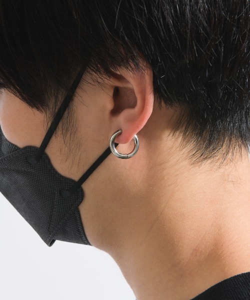 muku（ムク）の「金属アレルギー対応 ラウンドイヤリング/ ラウンドイヤーカフサージカルステンレス/316L（イヤリング・レディース・シルバー/ゴールド・FREE）」の19枚目の写真
