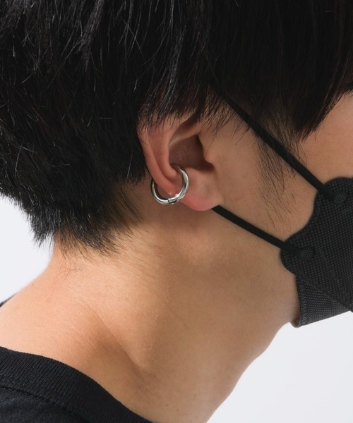 muku（ムク）の「金属アレルギー対応 ラウンドイヤリング/ ラウンドイヤーカフサージカルステンレス/316L（イヤリング・レディース・シルバー/ゴールド・FREE）」の20枚目の写真