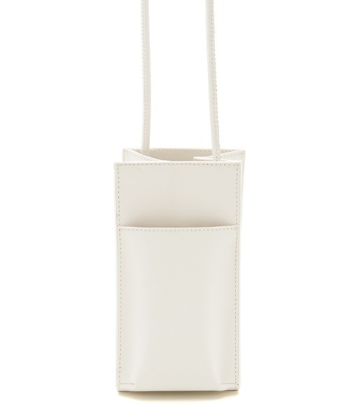 emmi(エミ)の「【emmi atelier】携帯ケース(ボディバッグ/ウエストポーチ・レディース・ホワイト/ライトブルー/ブラック・FREE)」の2枚目の写真