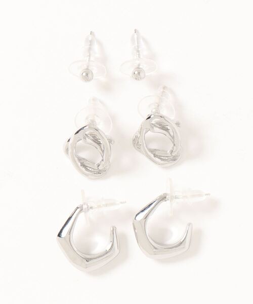 apres jour mignon(アプレジュールミニョン)の「【apres jour mignon×ARIAZ】セットピアス(ピアス(両耳用)・レディース・シルバー/ゴールド・ONESIZE)」の3枚目の写真