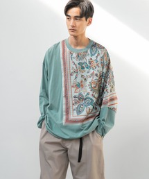 niko and... | バンダナ切り替えプルオーバー(Tシャツ/カットソー)